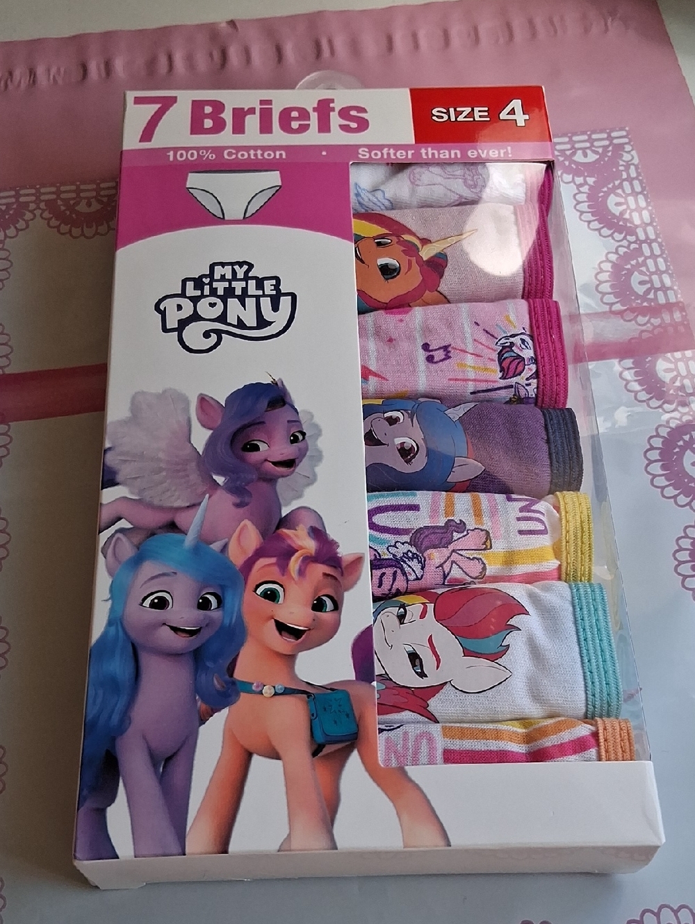My Little Pony Girls' Briefs Pack - Pink, Purple, Blue, Yellow, Teal
